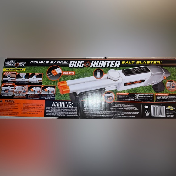 COPY - NEW BUG HUNTER SALT BLASTER Air Warriors, DOUBLE BARREL SALT GUN FOR FLI… - Picture 15 of 15